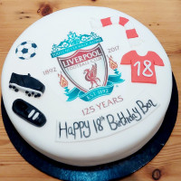 Bespoke Liverpool Birthday Cake