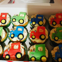 Tractor Themed Cupcakes