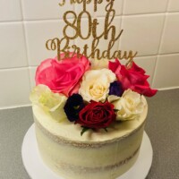 80th Birthday Cake
