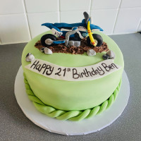 Scrambler Birthday Cake