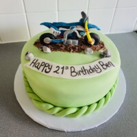 Scrambler Birthday Cake