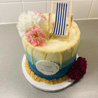 Beach Birthday Cake