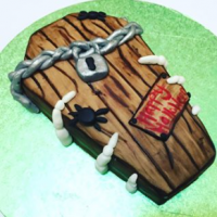 Bespoke Halloween Coffin Cake