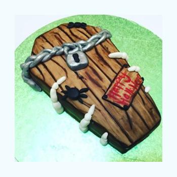 Bespoke Halloween Coffin Cake