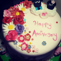 Bespoke 25th Anniversary Cake