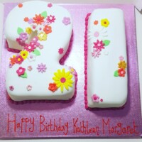 Personalised 21st Birthday Cake