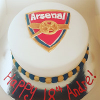 Arsenal Birthday Cake